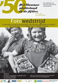 affiche fotowedstrijd 'Het Vlaamse platteland in de fifties'