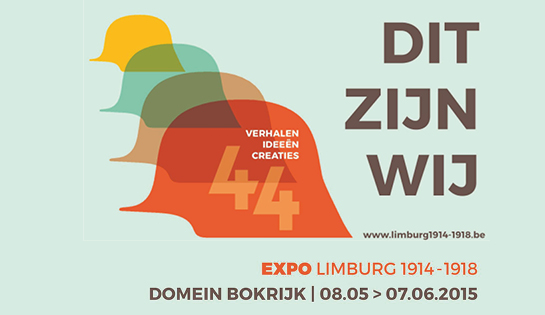 De flyer voor de tentoonstelling in Domein Bokrijk.