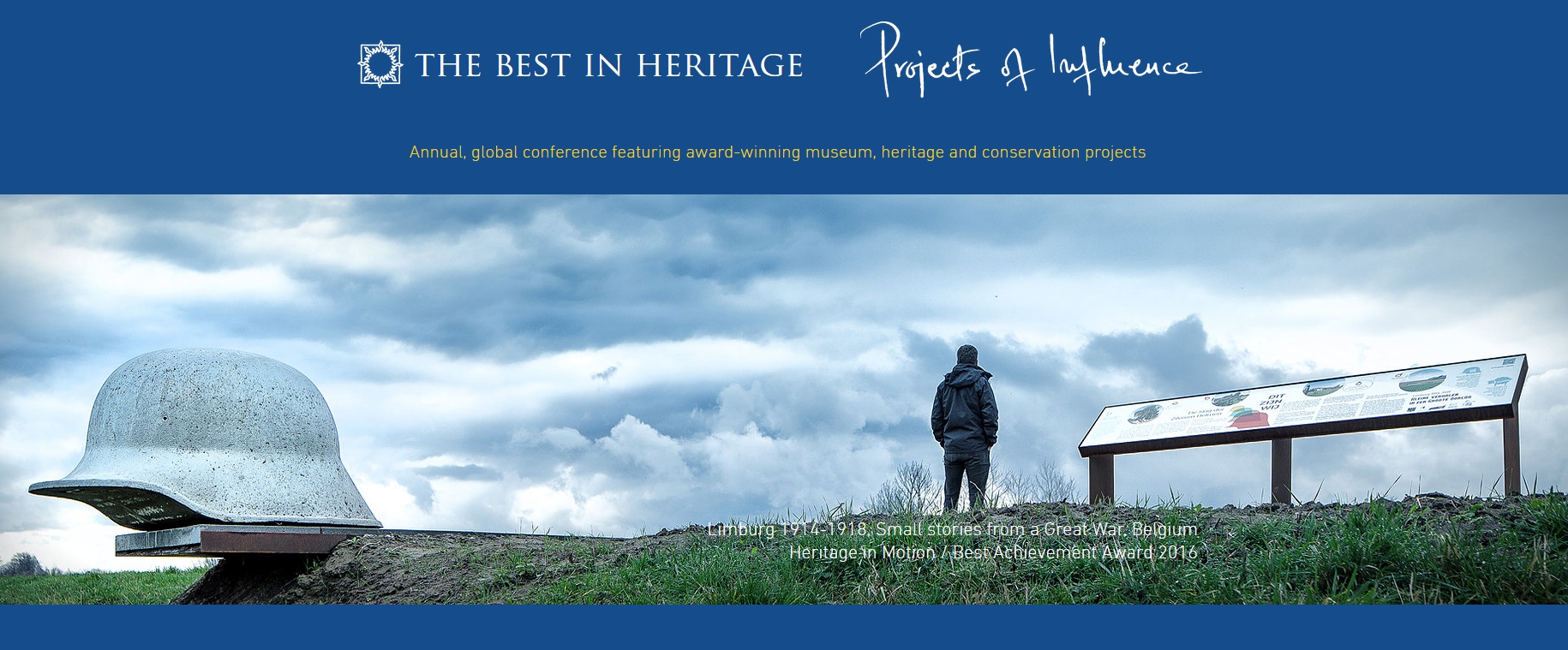 Webfoto van het project Limburg 1914-1918 op de Best in Heritage website.