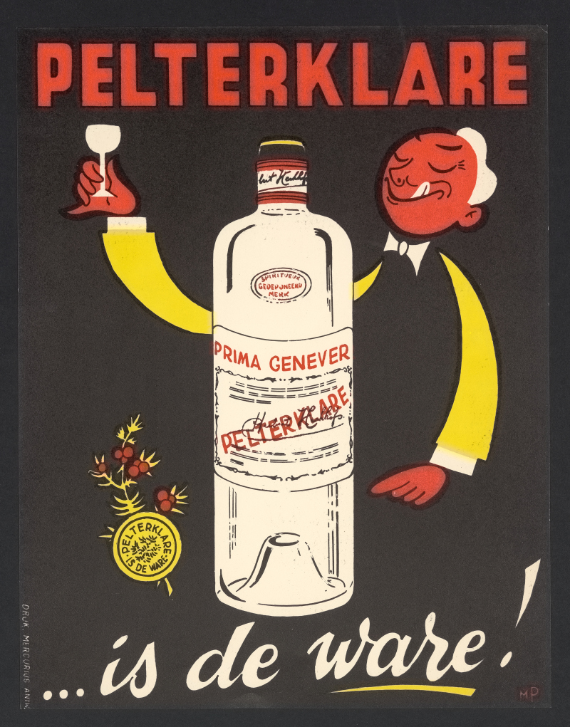 Affiche voor Pelterklare van stokerij Kekhofs