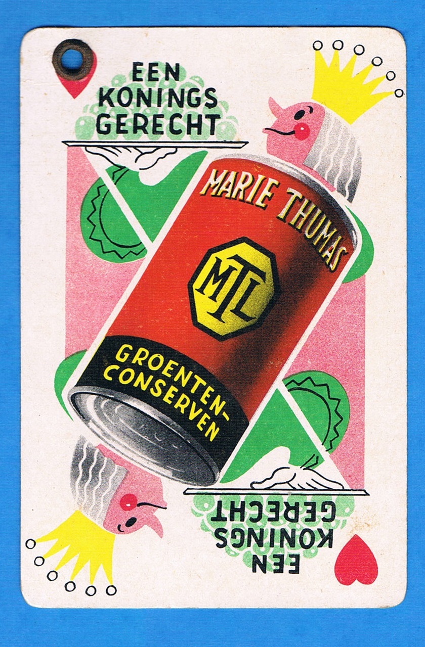 Marie Tumas reclamekaart 1950's